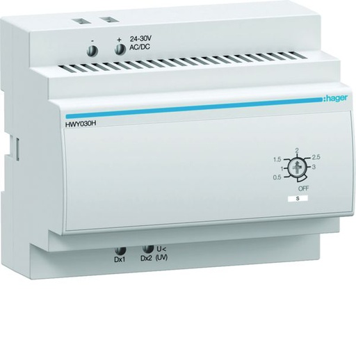 [HAG-HWY030H] Retardateur pour bobine à manque de tension 24-30V AC/DC (UVTC) HWY030H