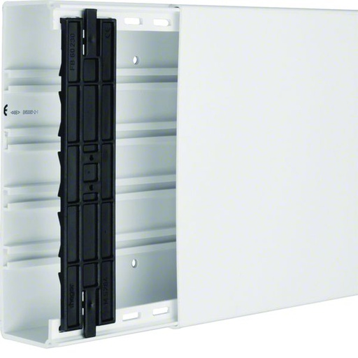 [HAG-FB6023009016] Goulotte de distribution lifea 60x230mm 1 compartiment PVC Blanc FB6023009016