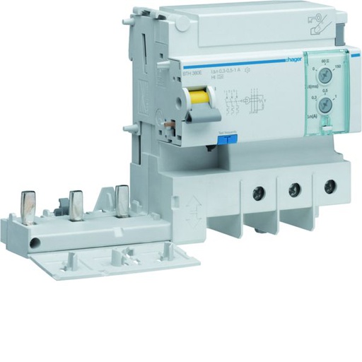 [HAG-BTH380E] Bloc différentiel réglable 125A 3P type A HI à bornes alignées BTH380E