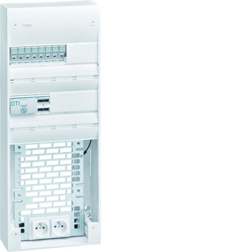 [HAG-TN425] Coffret VDI Gamma+ 2 rangées 26 modules 8xRJ45 + platine Grade 3TV TN425