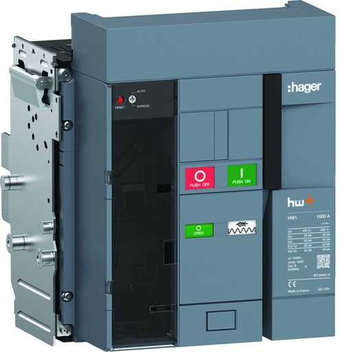 [HAG-HW1M316DB] Disjoncteur Ouvert HW1 55kA 1600A 3P Débrochable pour TU sentinel HW1M316DB