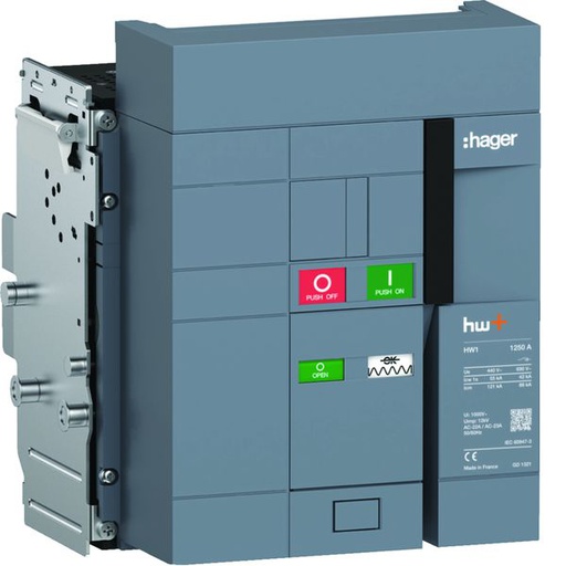[HAG-HW1W312DS] Interrupteur Ouvert HW1 1250A 3P Débrochable HW1W312DS
