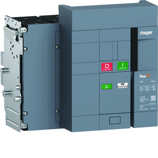 [HAG-HW1W416DS] Interrupteur Ouvert HW1 1600A 4P Débrochable HW1W416DS