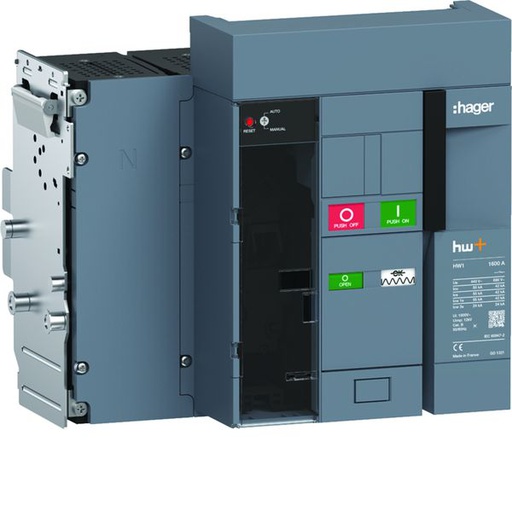 [HAG-HW1M416DE] Disjoncteur Ouvert HW1 55kA 1600A 4P Débrochable pour TU sentinel Energy HW1M416DE
