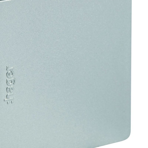 [HAG-GBD500506ALU] Embout pour goulotte d'installation GBA 50x50mm, PVC couleur Alu GBD500506ALU