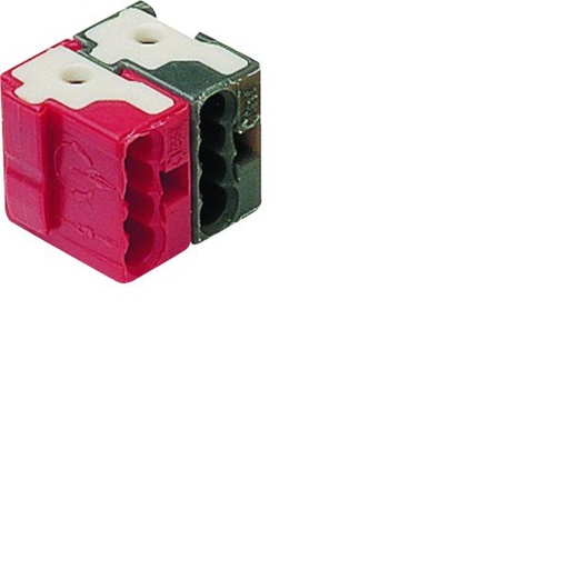 [HAG-TG008] Bornes de connexion pour bus KNX, rouge/noir TG008