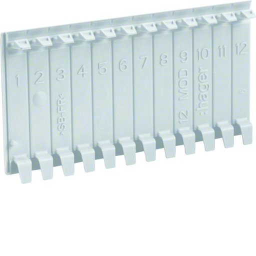 [HAG-VZ413] Obturateur en bande pour coffrets vector IP55 6 modules RAL 7035 gris clair VZ413