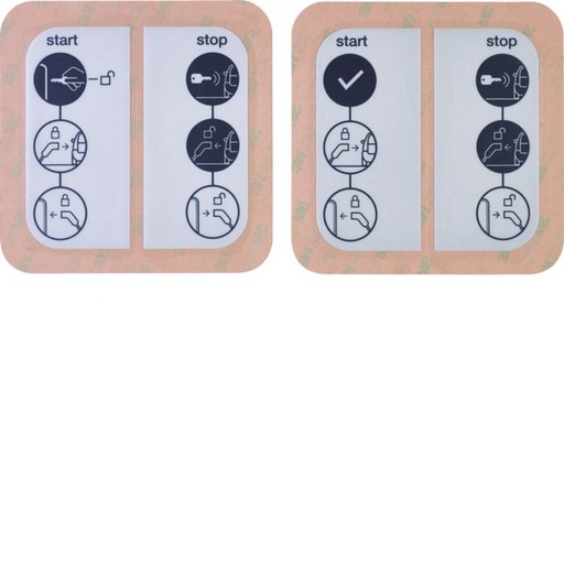 [HAG-XEVA300] Witty accessoire lot stickers IOT (face avant) (libre, à clé) XEVA300