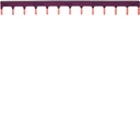 Barre pont. 1p 10mm² ph 13m KB163P elec