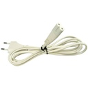 Câble radio 2p 1m50 blanc -38825 elec