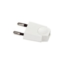 Fiche mal 2p 6a noir -20262 elec