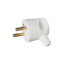 Fiche male lateral 2x16a+t bl -21114 elec