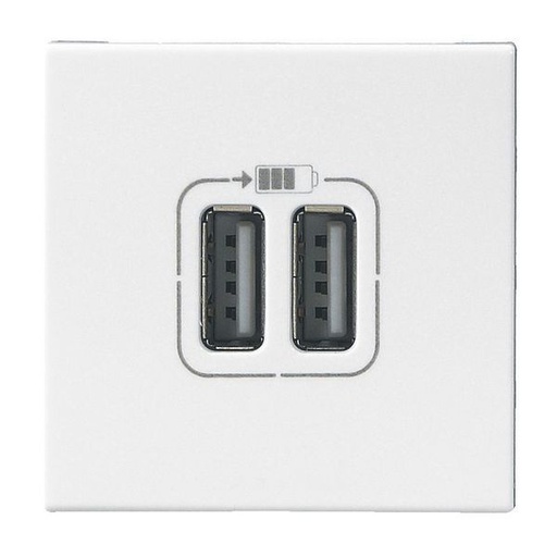 [LEG099604] Double Chargeur Usb Mosaic Blanc 2 Modules legrand 099604