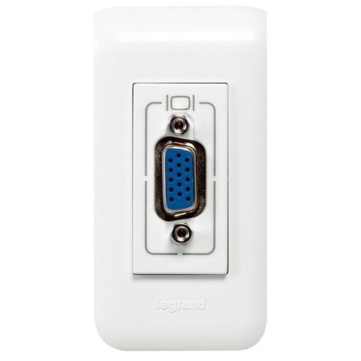 [LEG078777] Prise Hd 15 Femelle Préconnectorisée Mosaic 1 Module Blanc legrand 078777