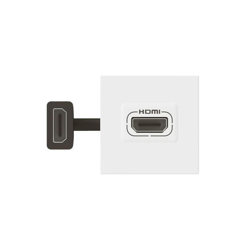 [LEG078979L] Prise Hdmi Pre-Connectorisee 2 Modules Blanc Mosaic legrand 078979L