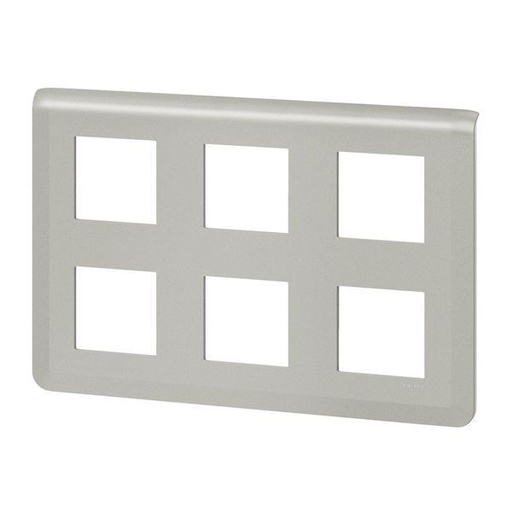 [LEG079332L] Plaque 2X3X2 Modules Alu legrand 079332L