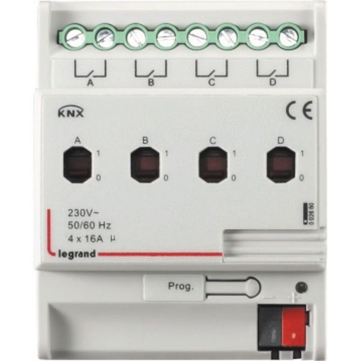 [LEG002680] Contrôleur Bus Knx On Off Et 4 Sorties 16A 4 Modules Din legrand 002680