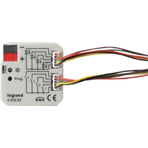 [LEG002692] Interface Encastrée Bus/Knx Contact Sec 4 Entrées + 4 So legrand 002692