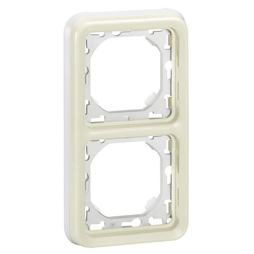 [LEG069696] Support Plaque 2 Postes Verticaux Plexo Composable Ip55 Bl legrand 069696