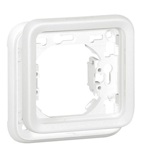 [LEG070792] Support Plaque 1 Poste Plexo Composable Ip55 Blanc Artic A legrand 070792