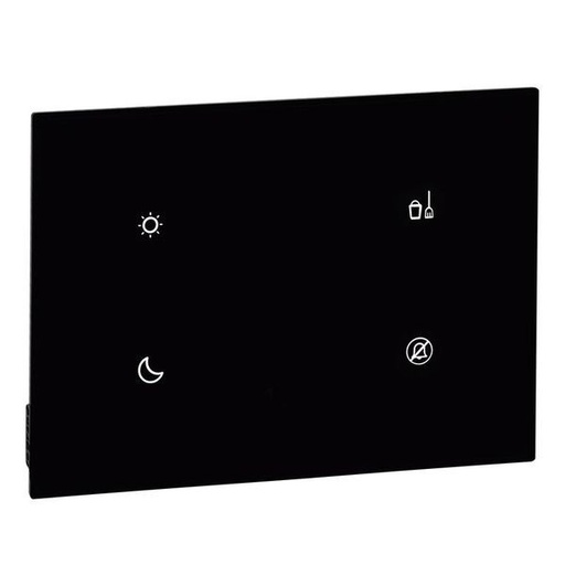 [LEG048777] Commande Tactile 2 Scénarios Pour Chambre D'Hôtel Noir legrand 048777