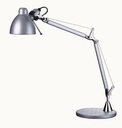 Luminaire  Lampe de bureau argent articule G6,35 50W INTIMUS
