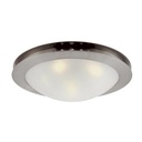 Luminaire  PLAFONNIER 6X40W E27 VERRE MET