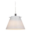 Luminaire  Suspension G9 40W chromé verre blanc 230V IP20 CL2