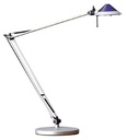 Luminaire  Lampe de bureau argent articule G6,35 50W INTIMUS
