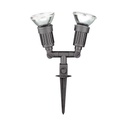 Luminaire  Spot Piquet Jardin 2x80W noir