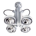 Luminaire  PLAFOND 4XAR111+TRANSFO GRIS