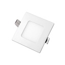 Luminaire  Downlight LED encastrable carré blanc 4/5W 4000K