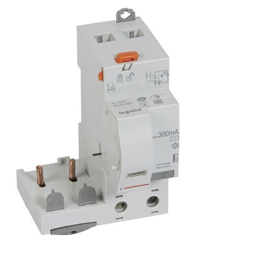 [LEG410414] Dx3 Bloc Differentiel 2P 63A Ac 300Ma legrand 410414