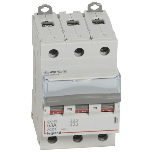 [LEG406461] Interrupteur-Sectionneur Dx³-Is 3P 400V~ 63A 3 Modules legrand 406461