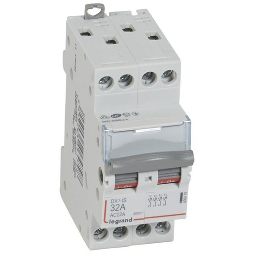 [LEG406479] Interrupteur-Sectionneur Dx³-Is 4P 400V~ 32A 2 Modules legrand 406479