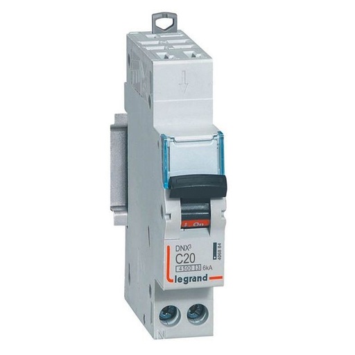 [LEG406884] Disjoncteur Dnx³ 4500 Auto/Vis U+N 230V~ 20A 6Ka Cou legrand 406884