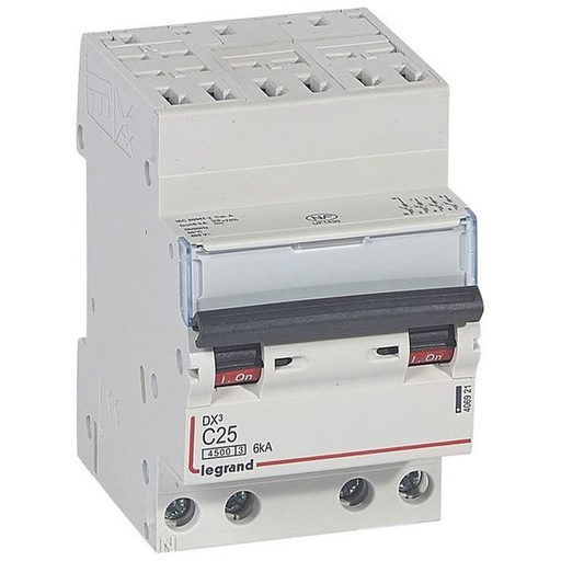 [LEG406921] Disjoncteur Dx³ 4500 Auto/Vis 4P 400V~ 25A 6Ka Cou legrand 406921