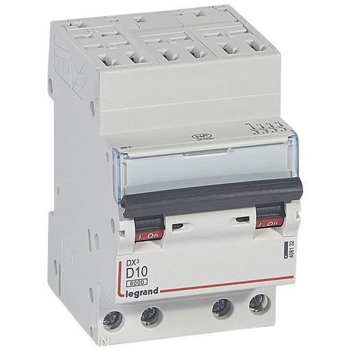 [LEG408132] Dx3 Disjoncteur 4P D10 6000A/10Ka Auto legrand 408132