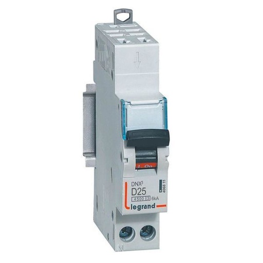 [LEG406811] Dnx3 Disjoncteur 1P+Ng D25 4500A/6Ka Auto legrand 406811