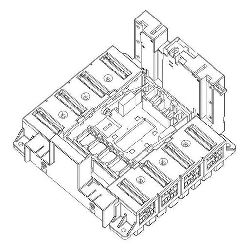 [LEG422589] Base Prises Arrière Pour Dpx³1600 4P Rendu Débrochable Par M legrand 422589