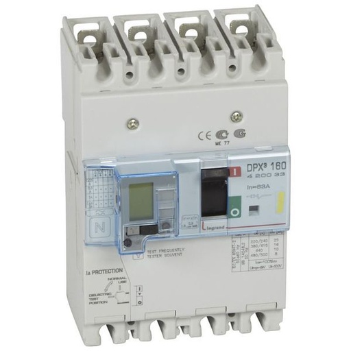 [LEG420033] Disjoncteurs Magnétothermique Différentiel Dpx³160 Icu 16Ka legrand 420033