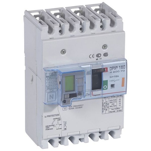 [LEG420070] Dpx3 160- Magneto-Th+Diff 4P 16A 25Ka legrand 420070