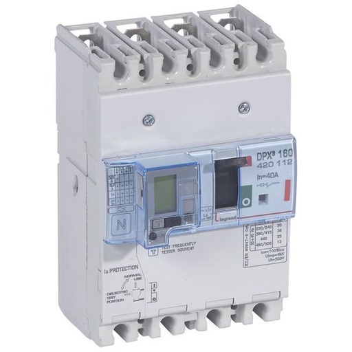 [LEG420112] Dpx3 160- Magneto-Th+Diff 4P 40A 36Ka legrand 420112