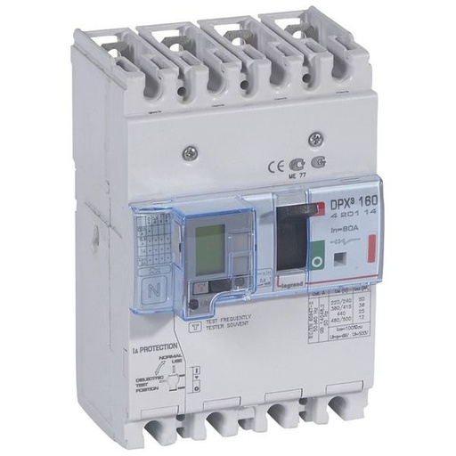 [LEG420114] Dpx3 160- Magneto-Th+Diff 4P 80A 36Ka legrand 420114