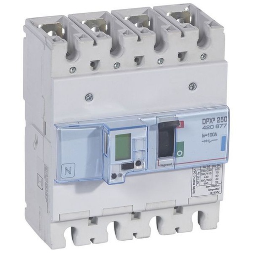 [LEG420677] Dpx3 250 Elect + Mesure 4P 100A 70Ka legrand 420677