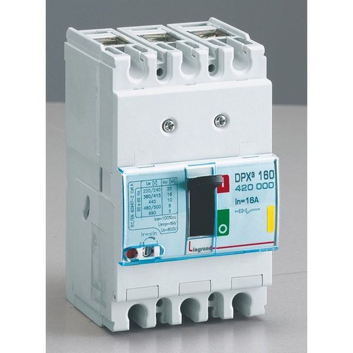 [LEG420000] Dpx3 160- Magneto-Th 3P 16A 16Ka legrand 420000