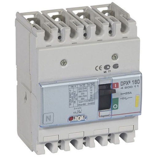 [LEG420011] Dpx3 160- Magneto-Th 4P 25A 16Ka legrand 420011