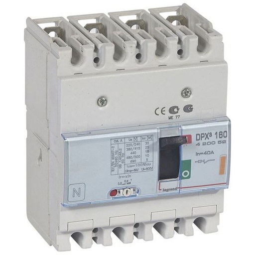 [LEG420052] Disjoncteur Magnétothermiques Dpx³160 Pouvoir De Coupure 25 legrand 420052