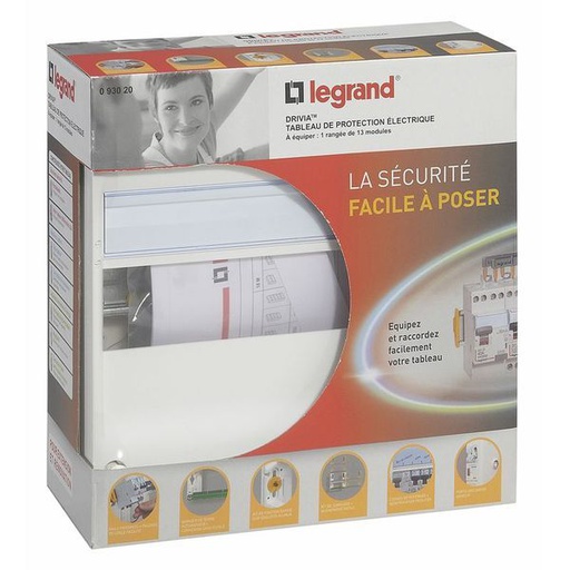 [LEG093020] Coffret À Équiper Drivia 1 Rangée 13 Modules Avec Borniers 2 legrand 093020