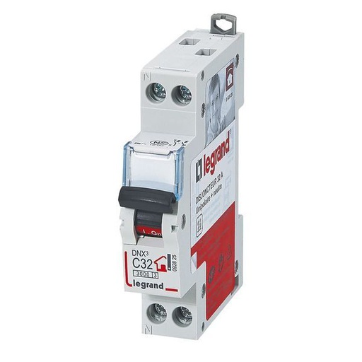 [LEG092825] Disjoncteur Dnx³ Phase + Neutre 32 A Bornes À Vis 1 Modu legrand 092825
